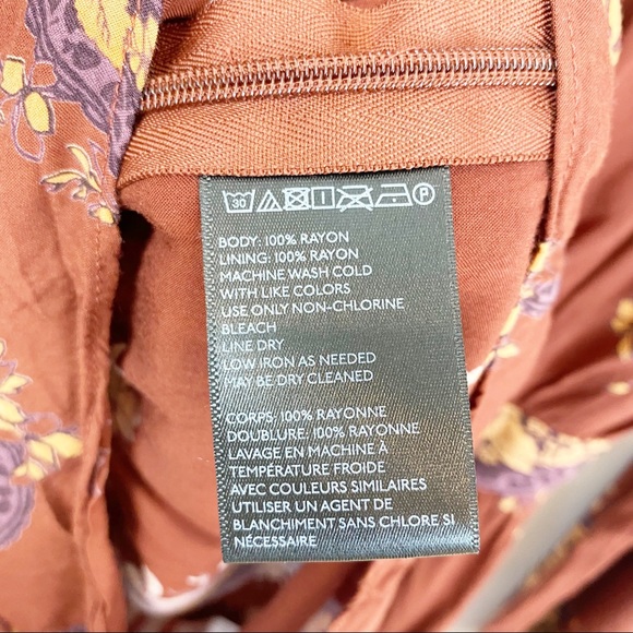 Ecote | Urban Outfitters Burgandy Floral Long Sleeved Romper - Picture 7 of 9